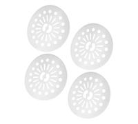 TOPBATHY 4pezzi Copri Tappo Centrifuga Per Lavatrice Bianco Accessorio Per Stiratura Vestiti Parte Per Bucato Domestico Accessori Per Lavatrice Automatica Coperchio Di Pressatura Indumenti