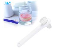TOPBATHY 4pezzi Per Denti Falsi Utensile Per La Della Dentiera Spazzolini Bianchi Blu Per Orale