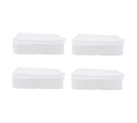 TOPBATHY 4pezzi Porta Uova Di Vassoi Per Confezioni Di Uova Fai Da Te Da Esterno Con Design Doppia Piastra Di Copertura Protezione Anti-pressione e Anti-caduta Con Coperchio