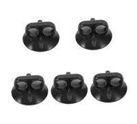 TOPBATHY 5 Pezzi Ciotola Di Aspirazione Accessori Per Campane Sonore Manico Delle Campane Tibetane Maniglie Maniglia Di Aspirazione Della Campana Tibetana Suono Gomma Da Cancellare Nero