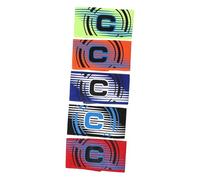 TOPBATHY 5 pezzi Fasce Capitano Calcio Resistenti in Poliestere Bracciali da Capitano Sportivi per Calcio Rugby Basket e Hockey Piccola Leggera Adatti per Adulti