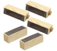 TOPBATHY 5 Pezzi Gabbia per Api in Legno, Strumento Apicoltura Pratico per | Colore Khaki, Ventilazione Integrata, Non Danneggia le Api, Legno