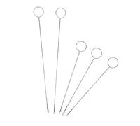 TOPBATHY 5 Pezzi Gancio Uncinetto Metallico con Blocco Infila Ago per Cintura Tessuto e Strisce Strumento Cucito Fai da Te per Progetti Creativi e Accessori Sartoriali