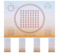 TOPBATHY 5 Pezzi Libro di Divinazione su Carta con 64 Esagrammi i Ching | Interpretazioni Dettagliate, Guida Completa per Principianti, Illustrazioni Vivide e Testo Chiaro