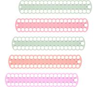TOPBATHY 5 Pezzi Organizzatore per Fili da Ricamo in Plastica Molti Fori | Indice Numerato per Selezione Rapida, Telaio Incluso, per Scampoli e Progetti, Uso in Aula Colore Casuale