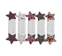 TOPBATHY 5 pezzi Star Hair Comb Clips per Donna Fermacapelli Invisibili Fissaggio Sicuro e Comodo per Frangia e Capelli Dietro Accessori Versatili per Tutti gli Stili