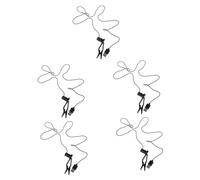 TOPBATHY 5 Pezzi Strumento clicker clic con le dita clicker dello schermo del telefono Strumento di clicker smartphone portatile clic di presentazione Clicker di dito simulato plastica Nero