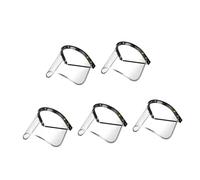 TOPBATHY 5 Pezzi Visiera Protettiva Trasparente Anti-splash per Casco da Lavoro Scudo Viso Leggero per Polishing Grinding e Cutting Protezione Viso Completa per Cantieri Edili