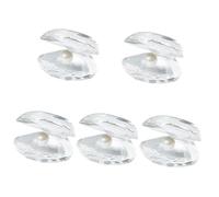 TOPBATHY 5 Pz Ornamenti di vongole perlate The Office uffizi addobbi soprammobili cristaldi Perline di Perle impostore Cestino Decorazione di Conchiglie Figurine di Conchiglie di Cristallo