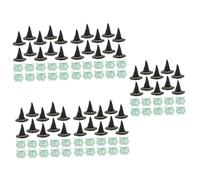 TOPBATHY 5 Set Cappello da Strega di Halloween Mini Incantesimi Scena Scheletri Ornamenti Gnomi Giocattoli Mantello Figurina Decorazioni di Halloween All'aperto Il Decorazione Plastica