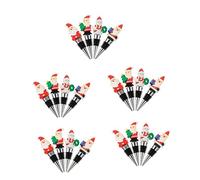 TOPBATHY 5 Set Eleganti Tappi Per Bottiglie Di Vino Natalizi Tappi Per Bottiglie Di Vino Chiusura Forte Per Preservare Il Sapore Del Vino 4 Pezzi * 5