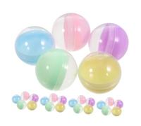 TOPBATHY 50 pezzi Capsule Rotonde Vuote Semitrasparenti Colori Macaron per Distributori Automatici Contenitori Plastica per Giocattoli Palline Raffle per Feste e