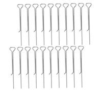 TOPBATHY 50pezzi Porta Stoppini in Acciaio al Carbonio per Fabbricazione di Candele Strumenti di Centraggio per Candele in Metallo Clip di Centraggio Strumento di Posizionamento Fai da Te