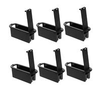 TOPBATHY 6 Pezzi Battery Box per Chitarra e Basso Compatibile con Pickup Attivi Scatola Porta Batteria con Contatti Antiossidanti Custodia Batteria Aperta per Sostituzione Rapida Accessori