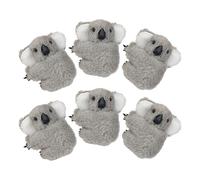 TOPBATHY 6 Pezzi Fermaglio per Chioma Kawaii a Forma di Koala in Peluche Leggero e Versatile per Adulti e Accessori lo Styling Casual e Eventi a Tema