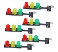 TOPBATHY 6 Pezzi Modulo Segnale Leggero Guidato Forniture Fai Da Te Controllore Del Semaforo Modulo Luce Pcb