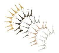 TOPBATHY 60 pezzi Pendenti Torre Eiffel in Lega Vintage per Portachiavi e Collane Fai da Te Accessori Gioielli Retrò con Anello Appeso Colori Casuali Regalo Festa e Colore Colore Casuale