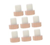 TOPBATHY 8 pezzi Tappi per Bottiglie in Legno Faggio Tappi Riutilizzabili per Sughero Chiusura Ermetica per Bottiglie Ristorante e Cantina