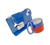 TOPBATHY 9 pezzi Dispenser Taglierina Nastro con Lama Incorporata per Sigillare Sacchetti Plastica Resistenti e Ergonomici per Imballaggi Alimentari e Uso Supermercato