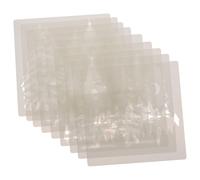 TOPBATHY 9 Pezzi Stencil Natalizio Albero di Natale in Plastica Bianca | Decorazioni Natalizie e Biglietti, Linee Tracciabili, Uso Facile, Adatto a Vetri e Tela