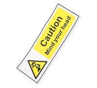 TOPBATHY Adesivi Avvertenza Alla Testa Etichette Autoadesive PP per Uffici Scuole e Fabbriche Resistenti All e Facili da Rimuovere