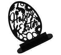 TOPBATHY Apparecchiare La Tavola di Pasqua Cestino dei Giocattoli Supporto per Le Uova Coperchio Giocattoli Caldi Supporto per a Palloncino Portafrutta Piscina Tavolo Black Acrilico
