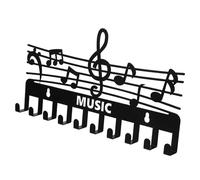 TOPBATHY Appendi Chiavi Da Parete Ganci Forma Di Nota Musicale Porta Chiavi Piccolo e Pratico e Oggetti Decorazione Da Parete Elegante Per Casa e Garage