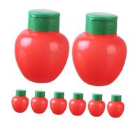 TOPBATHY Barattoli per Spezie Mini da Viaggio 50ml in Plastica Leggera con Coperchi Shaker Riutilizzabili per Condimenti, Portatile per Picnic Ufficio e Cucina, Set da 8 Pezzi