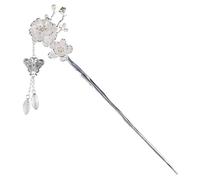 TOPBATHY Bastoncino per Chioma Donna Fiore di Prugno in Lega, Facile da Inserire nel Chignon, Accessorio Elegante per Cerimonie come San e Natale