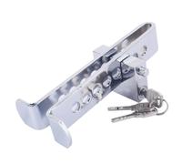TOPBATHY Blocco Freno Auto Inox Serratura con Regolabili per e Adatto per Suv e Piccoli Camion con Chiavi Scorta