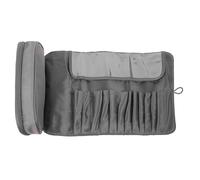TOPBATHY Borsa Porta Pennelli in Tessuto Spesso Custodia per Cosmetici e Articoli da Toeletta Patta Ampia per Proteggere gli Strumenti Professionali