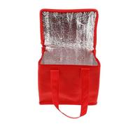 TOPBATHY Borse isolanti Freddo più fresco portatile viaggio termico sacca di isolata portavivande per viaggi di cibi caldi o freddi foglio di alluminio rosso