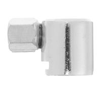 TOPBATHY Button Head Grease Coupler, adattatore ingrassatore testa piatta, accessorio lubrificazione, ferro lega di zinco, argento, lubrificazione rapida per raccordi a pulsante