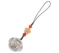 TOPBATHY Campanello per Borsa Appeso e Ciondolo Decorativo per Telefono Retrò in Legno Duro, Accessorio Sospeso Resistente per Cellulare e Zaino, Decorazione Vintage per Uso Quotidiano