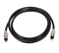 TOPBATHY Cavo Audio Ottico Digitale per TV 1,5m Nero Copertura Protettiva | PVC e Pmmc, Alta Resistenza e Fascio Luminoso Preciso, Riduce Riflessi e Protegge Connettore