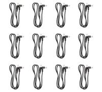 TOPBATHY Cavo di Alimentazione per Performance Live e Registrazioni in Plastica e Metallo Dc 5.5x2.1mm 12 Pezzi Isolante Rumore Anti-graffio per Pedale Chitarra Elettrica