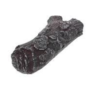 TOPBATHY Ceppo di Fuoco Artificiale LED Realistico Nero 3D 18,2 Cm | Resina, Uso Tutto L’anno, senza Pulizia, Plug And Play, per Sala da Pranzo e Festa All’aperto