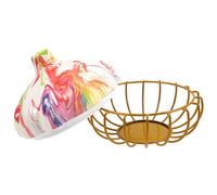 TOPBATHY Cesto Porta Aglio Contenitori Con Coperchi Contenitore Per Snack Cestini Dispensa Contenitore Con Coperchio Patata Cestini Piatto Piano Porta Uova Roti Cibo Ceramica