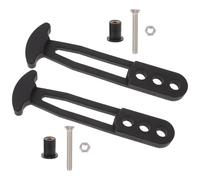 TOPBATHY Cinghie in Gomma per Scale Telescopiche Barche Marine 2 Pezzi con 3 Fori Regolabili Fascia di Chiusura per Yacht Sicura e Flessibile Portatile