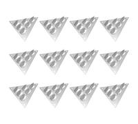 TOPBATHY Clip di Montaggio Fonoassorbente da Parete 12 Pezzi, Hardware per Pannelli Acustici Base Triangolare, Clip Insonorizzante Resistente per Studi di Registrazione e Sale