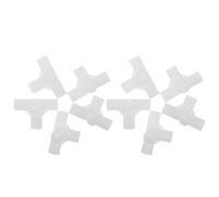 TOPBATHY Connettore a Giunto a Quattro Vie per Asta Armadio 12 Mm in Plastica Resistente, Kit 10 Pezzi per Montaggio Rapido Armadio e Organizzazione Scarpe, Accessorio Fai da Te