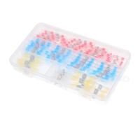 TOPBATHY Connettori Termorestringenti per Saldatura 150 Pezzi Terminali Elettrici Isolati Sigillo Adatti per Cablaggi Automobilistici Marini e Industriali Connettori a Testa per Cavi