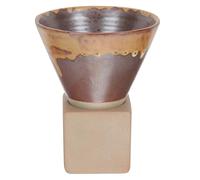 TOPBATHY Cono da Caffè in Ceramica 200ml per Infusione Manuale | Forma Conica, Facile da Pulire, Limita la Perdita di Calore, Filtro per Versato e Preparazione Domestica