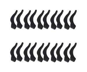 TOPBATHY Copri Aste Antiscivolo in Silicone Nero per Occhiali e Occhiali da | Set Flessibile, Comfort Quotidiano, per Uso Attivo e Vestibilità Stabile