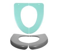 TOPBATHY Copriwater Pieghevole 2 Pezzi, Sedile WC Portatile da Viaggio Riutilizzabile, Coprivaso per Bagno Pubblico Antiscivolo, Cuscino Igienico Adatto Adulti per Viaggi e