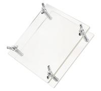 TOPBATHY Correttore Carte Acrilico 2 Pezzi per Schede Sportive e Documenti | Pressore di Riparazione e Conservazione, Metallo e Acrilico, Correzione Precisa, per Restauro e Archiviazione
