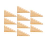 TOPBATHY Cuneo Fermaporta Triangolare in Legno 10 Pezzi 6X2X3Cm Blocca Porta per Porte Pesanti in Casa e Ufficio