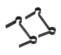 TOPBATHY Cuscinetti per Cerniere Protettivi in Gomma Nera per Porte Doccia in Vetro senza Telaio, Guarnizioni Distanziatori per Cerniere Box Bagno, Set da 2 Pezzi per Allineamento