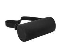 TOPBATHY Cuscino Lombare Auto Regolabile Memory Foam Ergonomico Nero Supporto Cervicale e Lombare per Guida Ufficio e Casa Affaticamento Design Cilindrico Multifunzionale