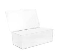 TOPBATHY Custodia Porta Cd e Dvd Con Coperchio Trasparente, Scatola Portaoggetti Per Archiviazione Cd e Dvd, Organizer Salvaspazio Resistente Alla Polvere, Media Storage Per Casa e Ufficio